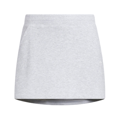 adidas阿迪达斯三叶草女半身裙休闲毛圈布挺阔修身运动短裙KG8476