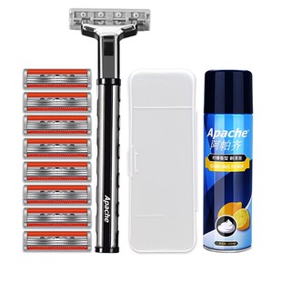 阿帕齐剃须刀进口3层刀片手动阿帕奇刮胡刀男士用老式风速剃须刀