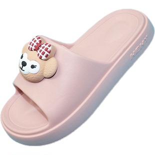 天宇舒漫特.步步盛EVA女士夏季踩屎感老鼠蝴蝶结大嘴巴青蛙凉拖鞋