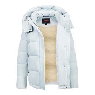 雅鹿短款羽绒服女2025冬季新款可拆连帽加厚户外运动蓄热保暖外套