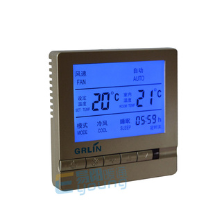 中央空调控制面板水冷三速开关温度控制器风机盘管温控器液晶智能