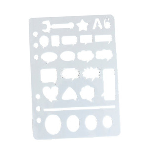 樱明草堂A5活页本手帐diy相册手绘模板素材绘图缕空创意复古 本子手抄报镂空画花边英文字母工具小学生文具