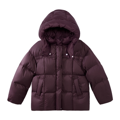 女童小暖阳羽绒服双层连帽外套
