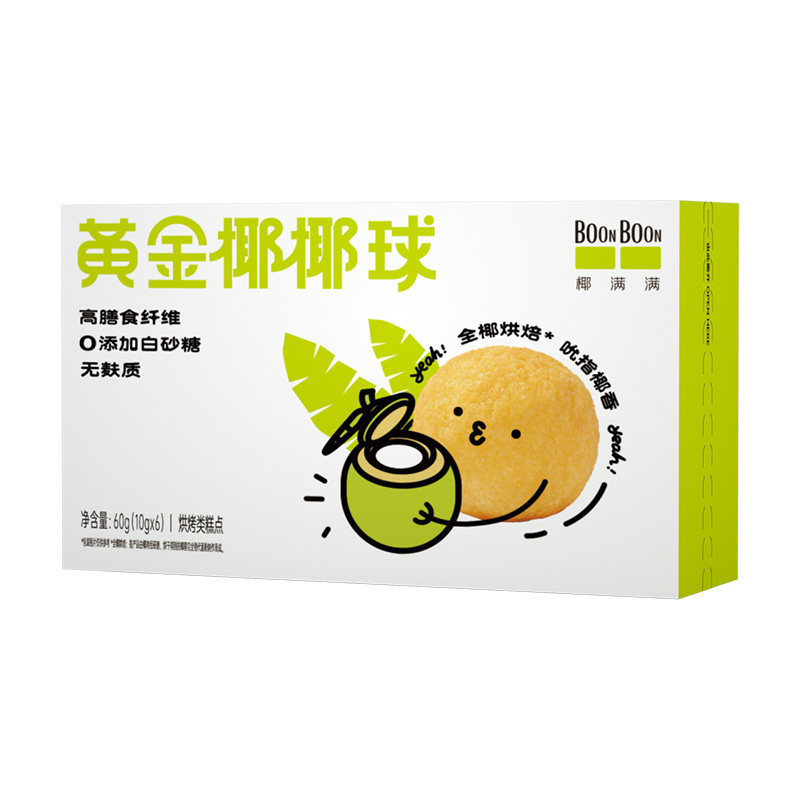椰满满黄金椰椰球60g椰蓉糕点