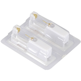 美国舒舒 14k金耳钉迫镶彩钻两只装 穿耳器长期戴不怕水 打耳洞器