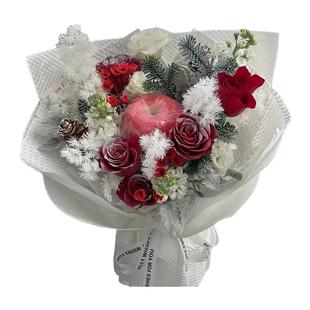 圣诞节礼物红玫瑰鲜花花束同城配送鲜花速递女友生日深圳成都北京
