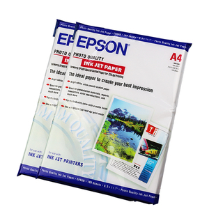 爱普生相纸A4喷墨打印115g 135g 150g照片纸100张单面高光相片纸