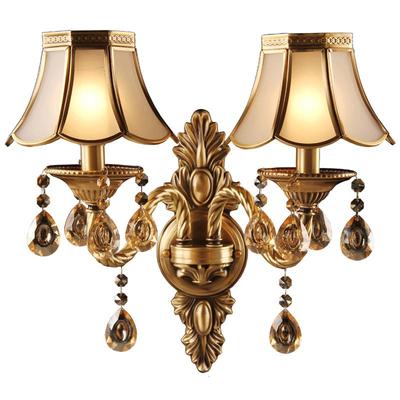 双头玄关水晶壁灯奥灯美式