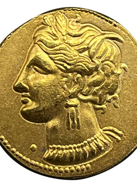 复古硬币项链女锁骨欧美小众