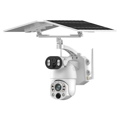 UBOX太阳能99倍光学变焦海外版摄像头双镜头4G手机远程对讲监控器