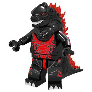 将牌怪兽哥斯拉XL002-009电影漫画动漫拼装玩具人仔积木基多拉