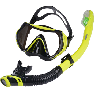 卡迪豪浮潜装备潜水镜套装成人儿童大框全面深潜全干式呼吸管近视