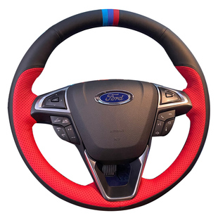 徐记经典新福克斯方向盘套福 特锐际翼博嘉年华翼虎真皮手缝把套
