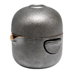 台湾陆宝茶具一人饮快客杯一壶一杯户外便携式旅行茶具转意随手泡