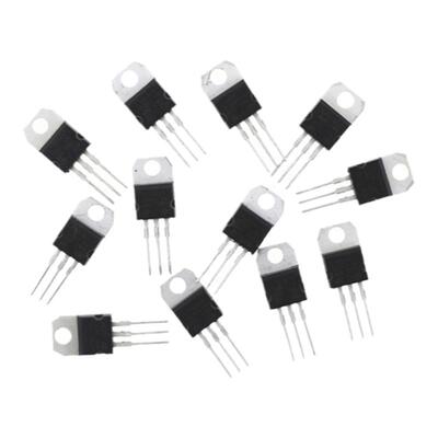 5V三端稳压管L7805CV/L7806/7809/812/7815/7824 直插TO-220/5只