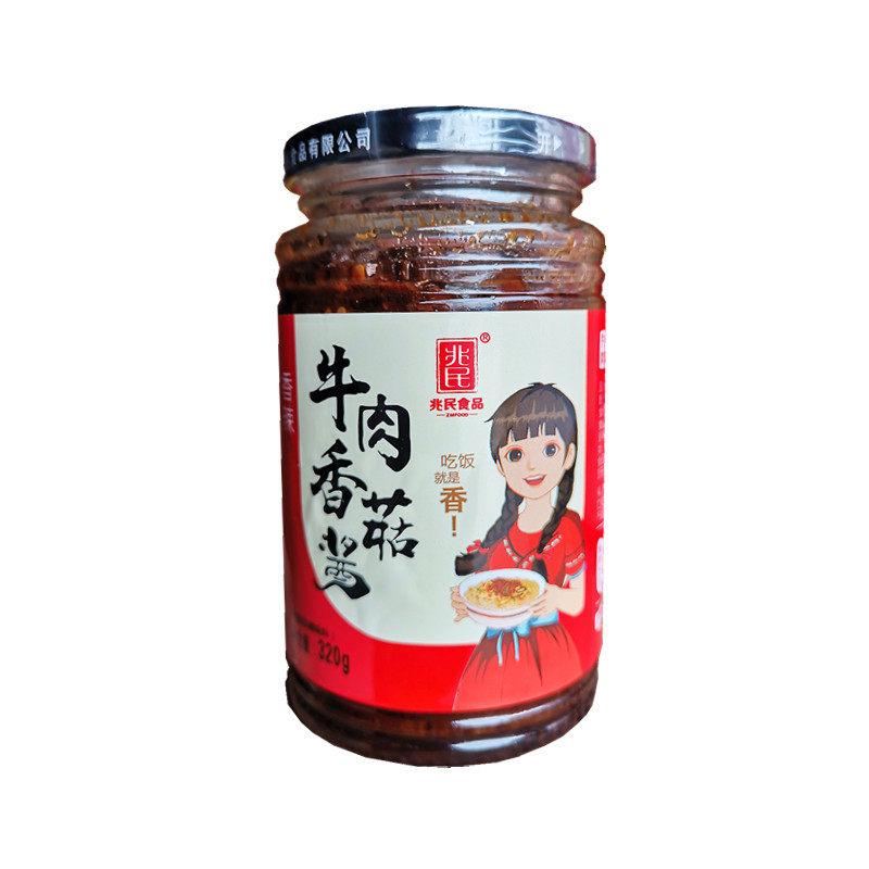 瓶装兆民牛肉香菇酱下饭菜