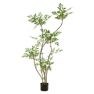 南天竹仿真绿植高端轻奢绿色室内客厅玄关处装饰家居摆件仿生植物