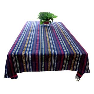 民族风桌布 加厚色织棉麻云南饭店酒吧桌布布艺餐桌布茶几布包邮