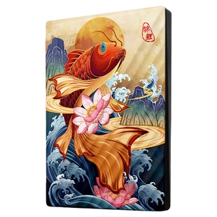 WD西部数据移动硬盘4tb电脑笔记本手机西数4t彩绘定制加密