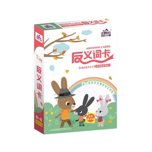 反义词闪卡 多乐智宝宝早教亲子卡片启蒙词汇闪卡幼儿园教师教具