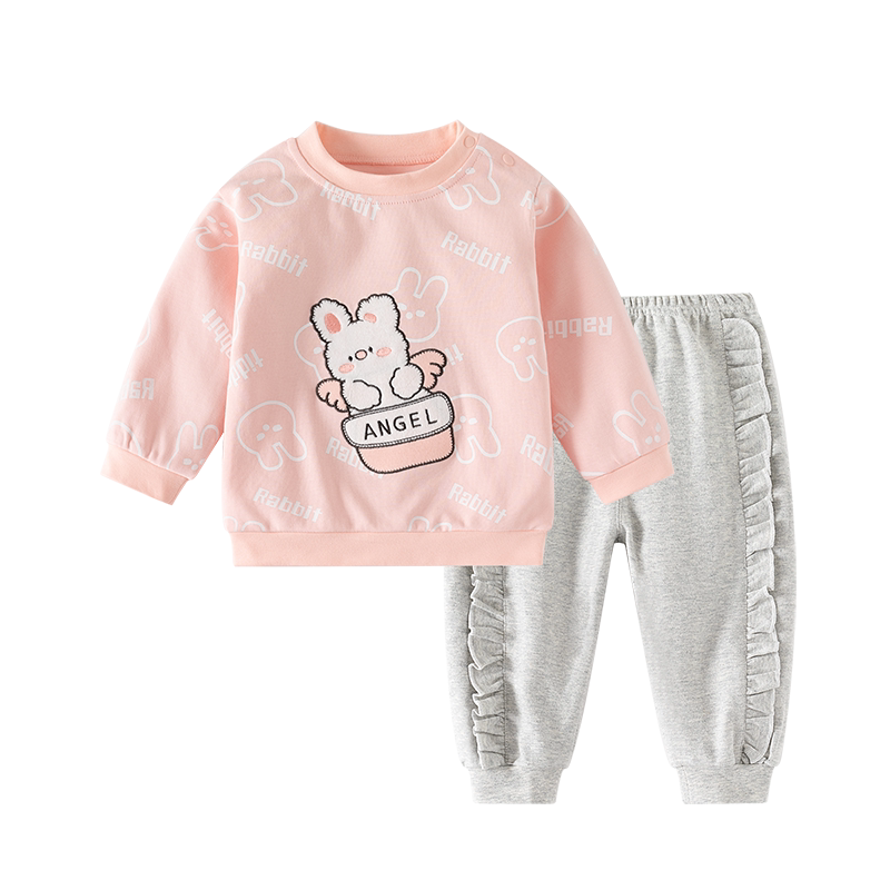 儿童女春秋季衣服两件套装