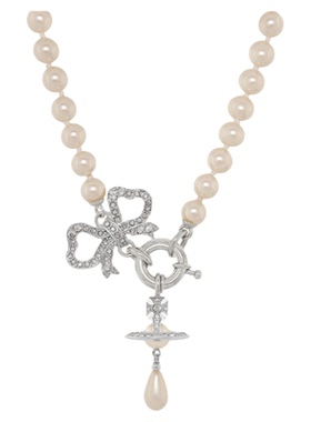 蝴蝶结立体土星朋克项链女