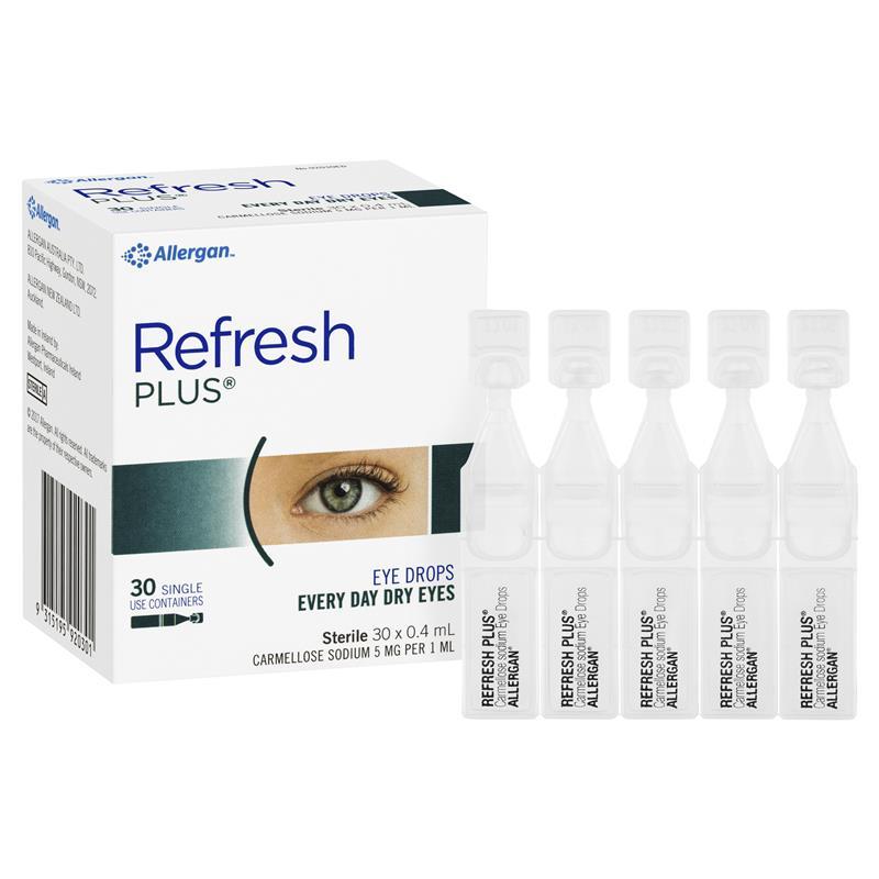 澳洲進(jìn)口Refresh人工淚液眼藥水無防腐劑緩解眼部疲勞干澀滴眼液