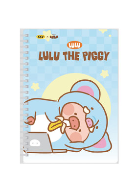 KKV正品罐头猪LULU软线圈本可爱卡通学生记事本B5/B6/A5/A7螺旋本
