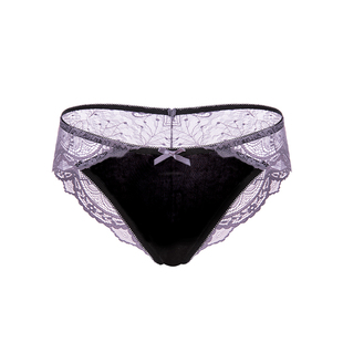 「LR」紫韵丝语*性感高开叉蕾丝内裤女生2026新款薄款纯欲三角裤