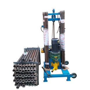 中型电动提升钻机液压升降钻井机 全自动升降打井机 折叠水井钻机