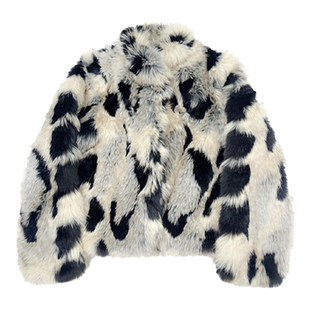 超火年轻版环保皮草外套女2025新款海宁时尚小个子立领毛毛上衣冬