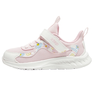 特步童鞋冬季新款女童休闲保暖跑鞋小童防滑软底运动鞋跑步鞋子