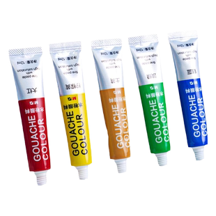 晨光水粉水彩颜料套装儿童小学生美术生专用画画工具管状18色24色专业可水洗