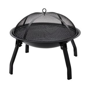 围炉煮茶桌户外烧烤炉家用室内烤火炉烤肉炉套装器具全套烧烤架盆
