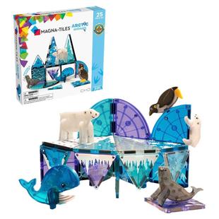 Magna-Tiles北极动物磁力片儿童益智彩窗磁力拼搭积木宝宝3岁玩具