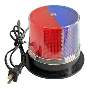 220V接电充电车载磁吸爆闪灯红蓝led闪光灯警示灯工程车用信号灯