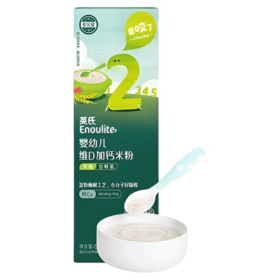 英氏维D加钙草莓米粉