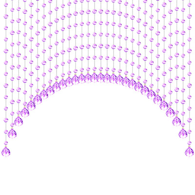 紫水晶珠帘洛曼斯隔断帘