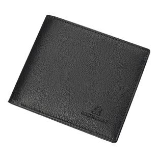 稻草人真皮钱包男2025新款男士短款羊皮钱夹学生零钱包礼物礼盒装