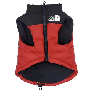 秋冬季潮牌宠物小狗狗衣服马甲雪纳瑞柯基泰迪比熊法斗博美羽绒服