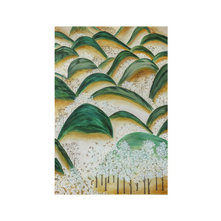 若奈犀牛艺廊 手绘油画《有靠山》客厅沙发背景墙高级装饰画挂画