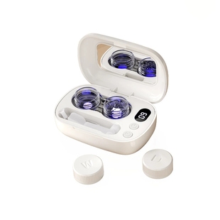 韩国现代电动隐形眼镜清洗器全自动超声波角膜清洁器美瞳盒充电款
