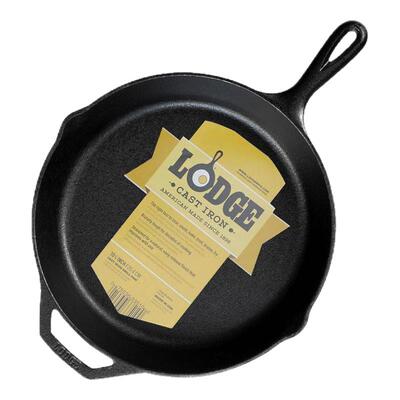 lodge美国不易粘铸铁煎锅牛排锅