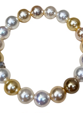 kafooka优雅白蝶皇后珍珠手链