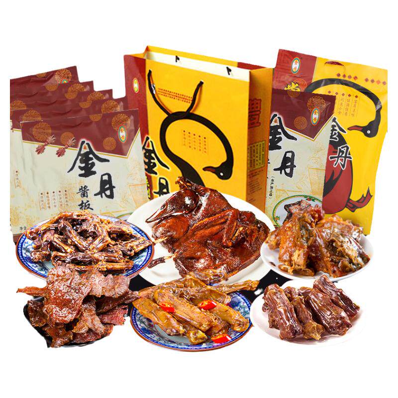 金丹混装湖南常德特产套餐酱板鸭