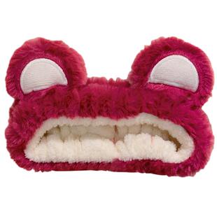 洗脸束发带可爱毛绒发箍女款洗漱敷面膜专用发窟头箍头饰发捆发卡