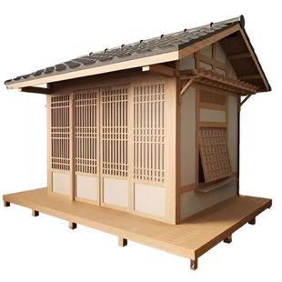 木屋户外组装茶室三角移动庭院防腐花园茅草可住网红实木成品凉亭