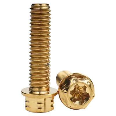 TC4钛合金高强度螺栓 M8-M10彩色花式头内梅花外六角改装饰螺丝钉