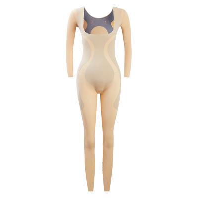 长袖长裤收腹束腰连体塑身衣