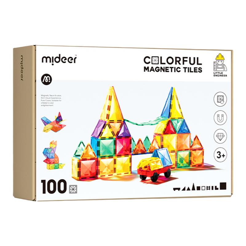 mideer儿童彩窗磁力片积木